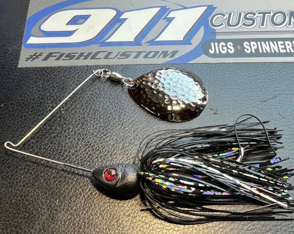 black lure for night fishing Party Minnow - and insects have dark coloration War Eagle Night Time Painted