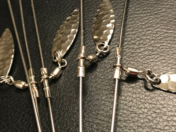 5 Bracci Rig Stile Alabama 8 3/4 Oz Senza Piombo – Filo Acciaio Inox .040 – E13 Nuovo In Confezione