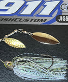 Spinnerbait - Tillery Shad - Hidden Weight - Double Willow - GOLD Blade