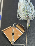 Buzzbait - Ticker - GOLD Blade - Tillery Shad - 911CustomLures.com