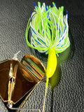 Buzzbait - Ticker - Clacker - CCW Holed Gold Offset Blade - Cal's Magic