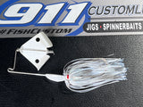 Buzzbait - Ticker - White Blade - LI Blue Shad