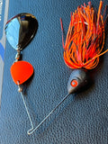 Spinnerbait - Shad Head - Black Fire Craw- Double Colorado