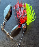 Spinnerbait - Roanoke Charteuse - Hidden Weight - Double Willow - 911CustomLures.com