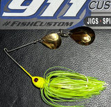 Spinnerbait - Shad Head - Chartreuse