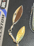 Spinnerbait - Tillery Shad - Hidden Weight - Double Willow - GOLD Blade