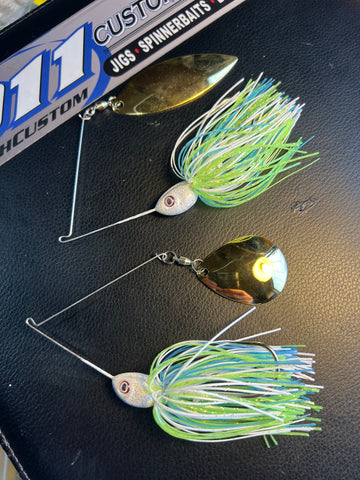 Spinnerbait - Shad Head - Chart/Blue/Glimmer