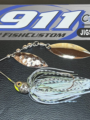 Guy Eaker Edition 3/8 Oz Longshank Spinnerbait – White CWNG-031 (2-Pack)