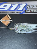 Buzzbait - Ticker - GOLD Blade - Tillery Shad - 911CustomLures.com