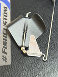BuzzBait - Black on BLACK - Center Axis Blade