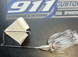 BuzzBait - WHITE Blade - LI Blue Shad