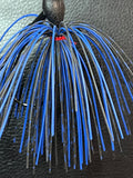 Round Rubber Jig - Black/Blue