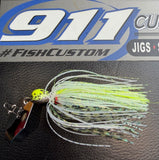 Bladed Jig - Tillery Shad Chartreuse/Flash - DIRECT CONNECT