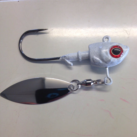 Underspin - FishHead - 3/8 oz - Mirror Finish Blade - 911CustomLures.com