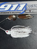 Spinnerbait - Shad Head - Tandem -  Shad Flash - Fluted/Hex Combo