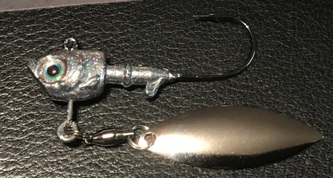 Underspin - FishHead - 1.5oz - Mirror Finish Blade - 911CustomLures.com