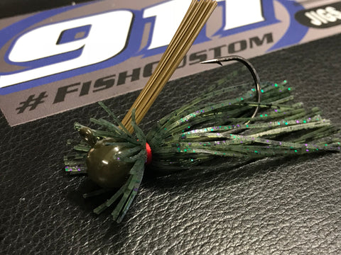 Jig - Finesse - Round Head - Watermelon Candy - 911CustomLures.com