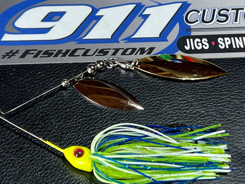 Spinnerbait - Hidden Weight - Double Willow - Cal's Magic