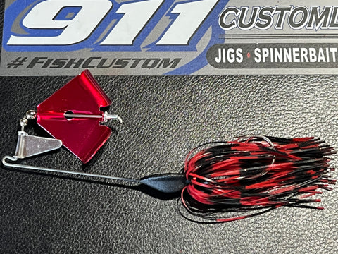 BuzzBait - RED Blade - Roanoke Craw