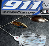 Spinnerbait - Hidden Weight - Double Willow - LI Blue Shad