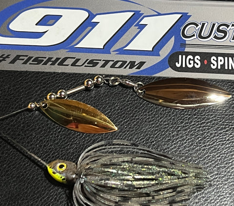 Spinnerbait - Hidden Weight - Double Willow - Mouse
