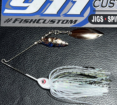 Spinnerbait - Tillery Shad - Hidden Weight - Double Willow