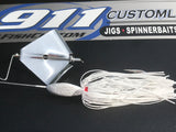 Buzzbait - Ticker - White - 911CustomLures.com