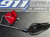 BuzzBait - RED Blade - Black