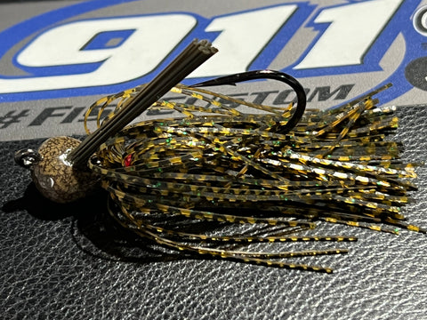 Flippin Jig - Rootbeer Pepper Green Fleck