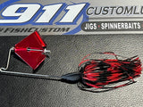 BuzzBait - RED Blade - Roanoke Craw