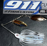 Spinnerbait - Hidden Weight - Double Willow - LI Blue Shad